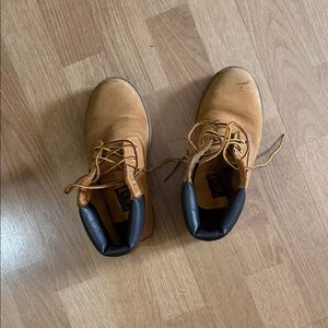 Timberland Kids Tan Leather Boots